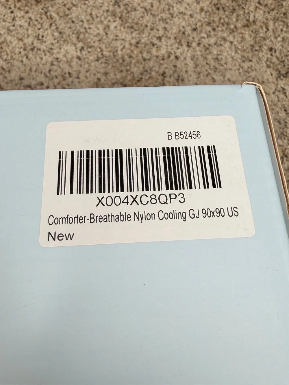 Bedsure CoolOxy Cooling Comforter Blanket Queen Size Bed 90x90 Gray Grey NIB NWT